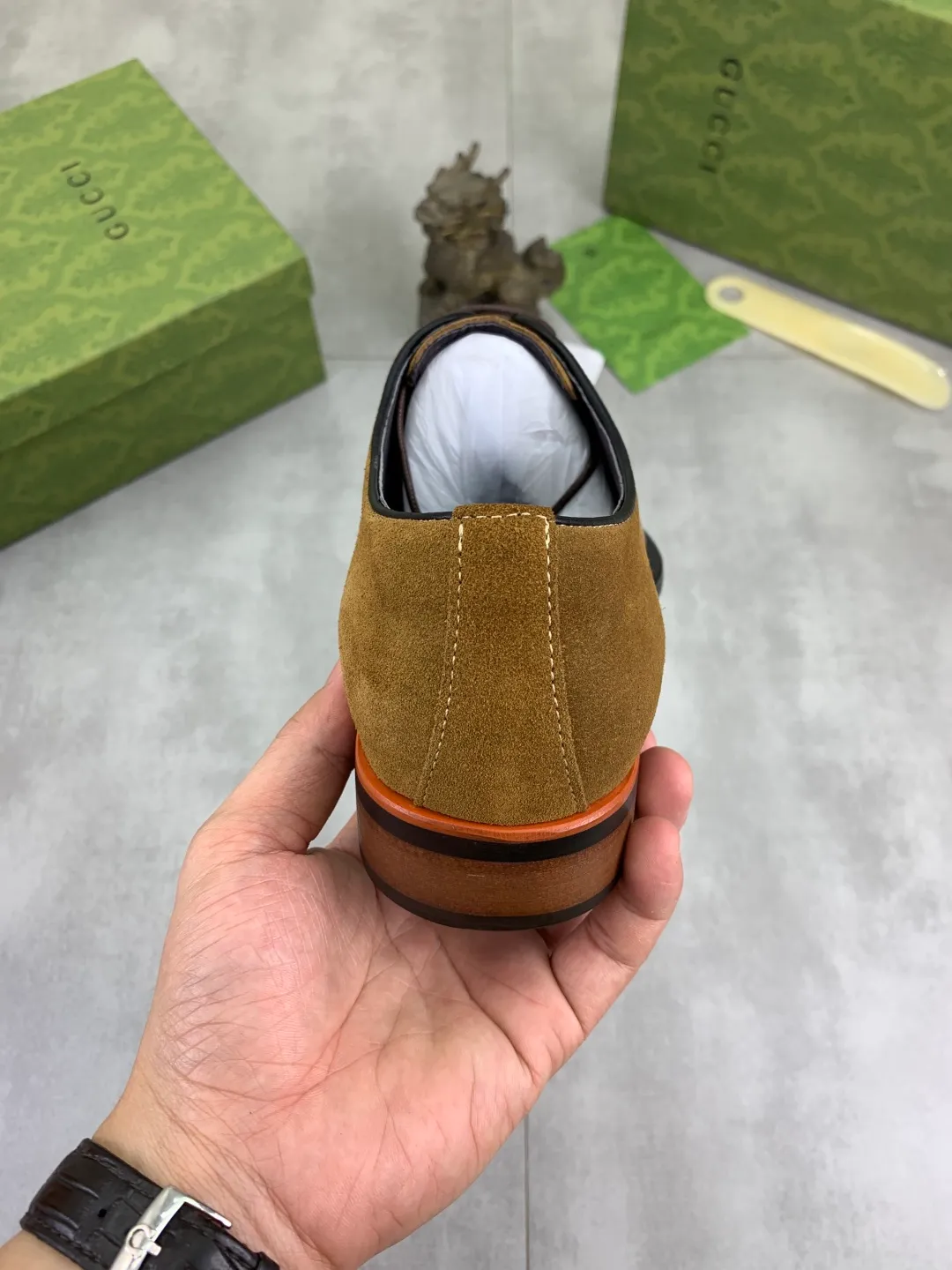 Men's Men's Shoes 💰P580 [New Style] 💰💎💎💎 [Gucci] GUCCI high-end men's formal business leather shoes, original order 1:1! Original imported high-end calfskin, original metal buckle, imported first-layer pigskin lining for feet, original high-end outsole, men's shoe size: 38-44